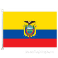 Bandera nacional de Ecuador 100% poliéster 90 * 150cm
